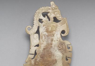 图片[3]-Jade Ornament in the shape of phoenix crowned with dragon, Late Shang dynasty-China Archive